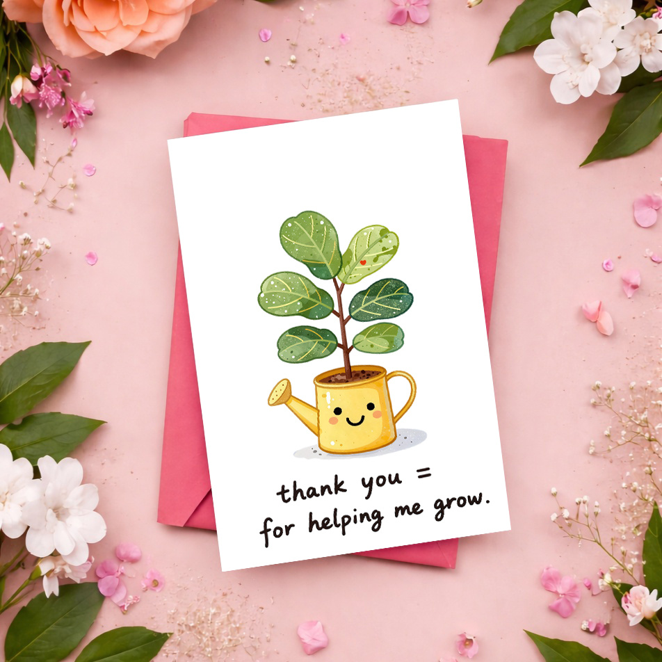 1 Carte de Remerciement Douce  - Plant Parent Free avis et prix